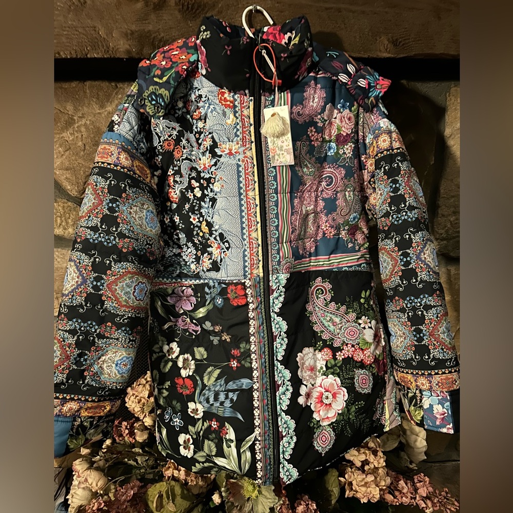 Johnny Was Reversible Oversized Multicolored Hood… - image 5